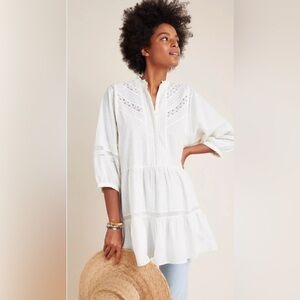 Anthropologie Vicenza Lace Babydoll Tunic